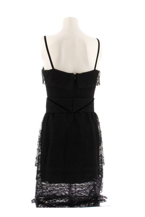 Robe en soie noire