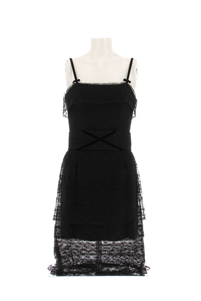 Robe en soie noire