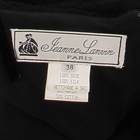 Robe en soie noire