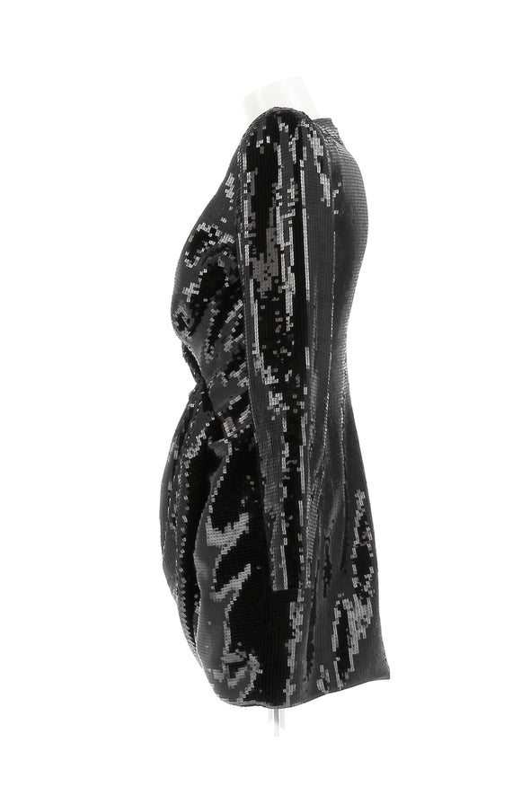 Robe à sequins noirs