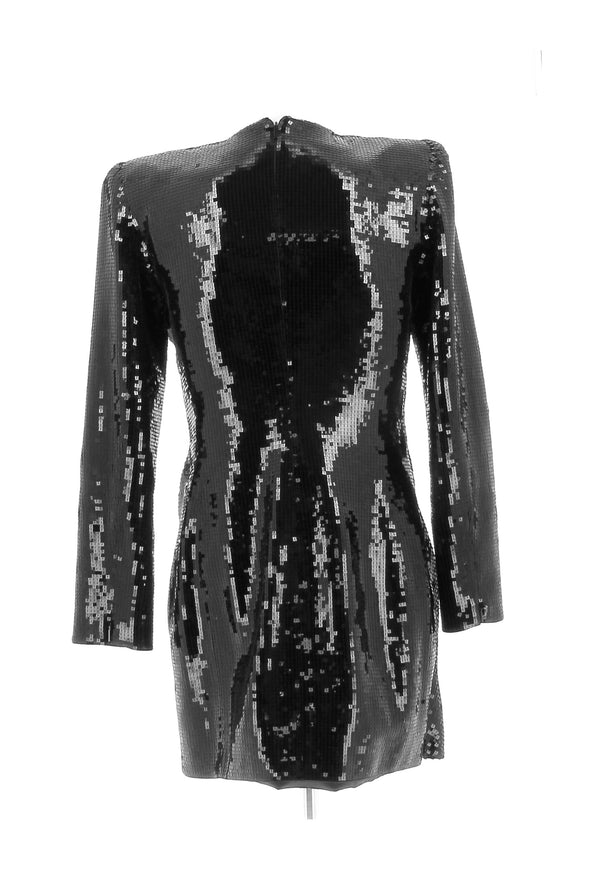 Robe à sequins noirs