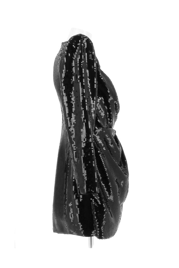 Robe à sequins noirs