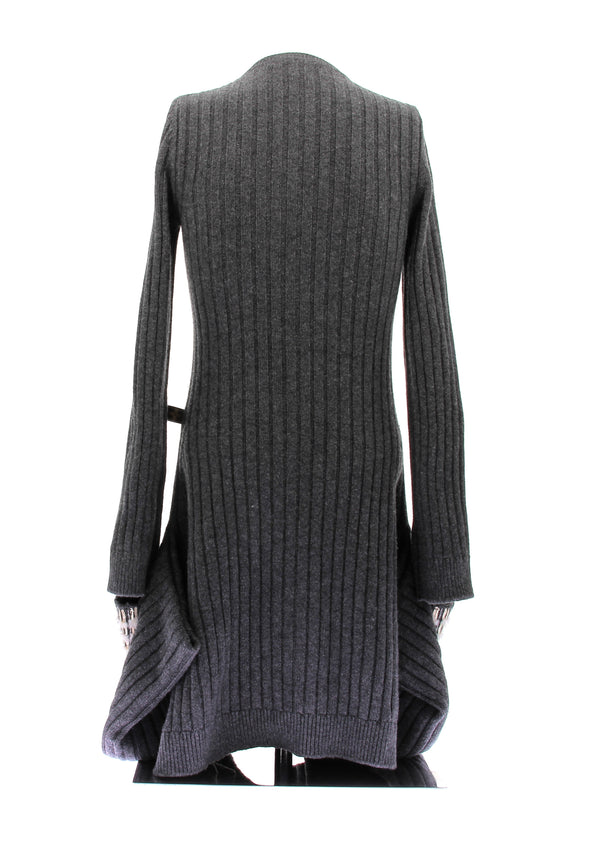 Robe grise en cachemire