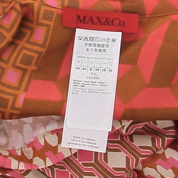 Robe orange imprimée