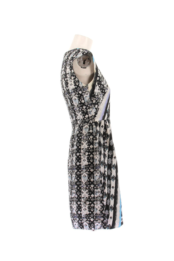 Robe en soie imprimée