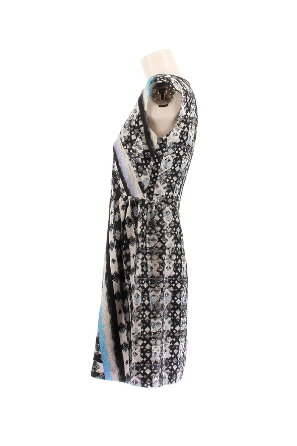 Robe en soie imprimée