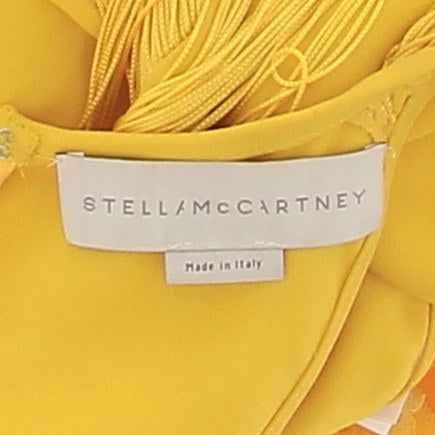 Robe jaune à franges