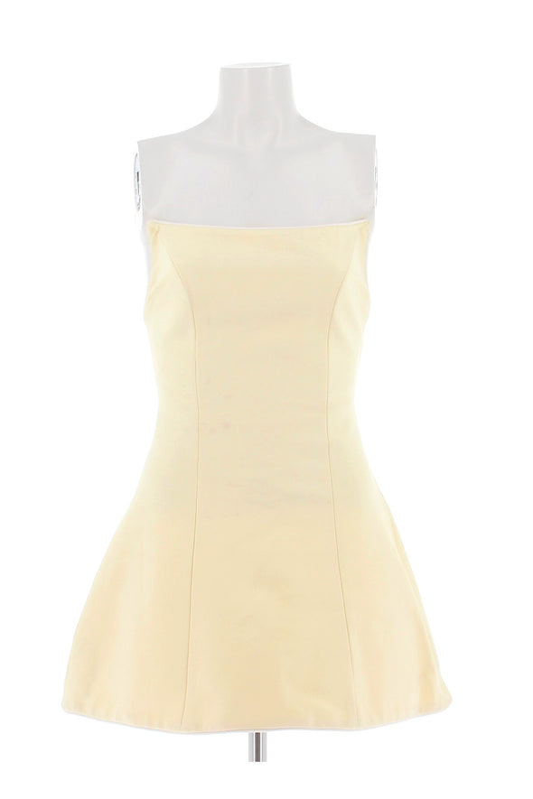 Robe bustier jaune
