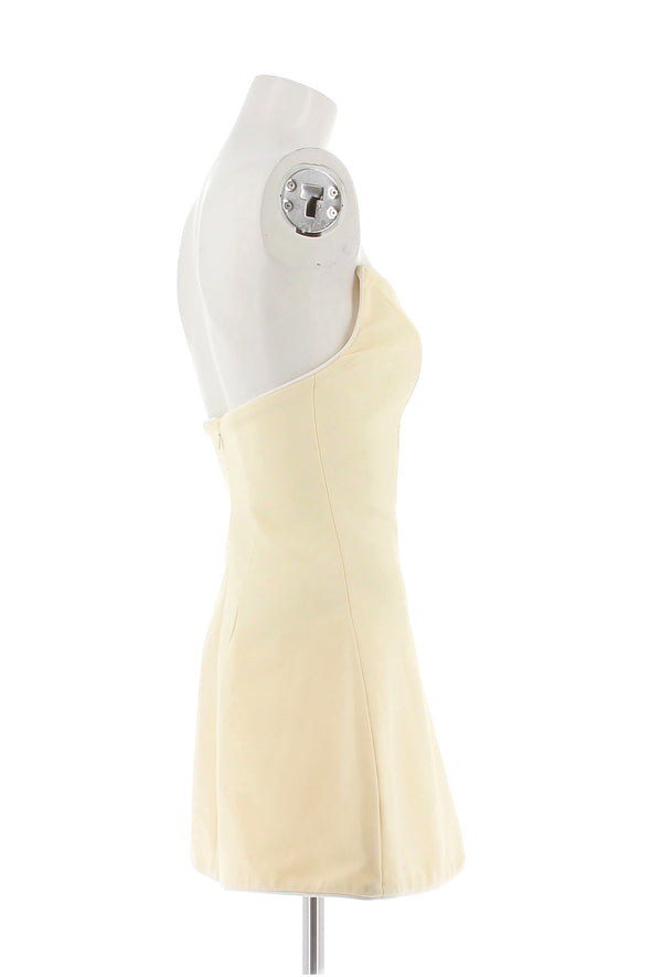 Robe bustier jaune