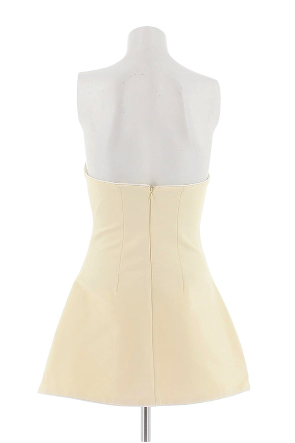 Robe bustier jaune