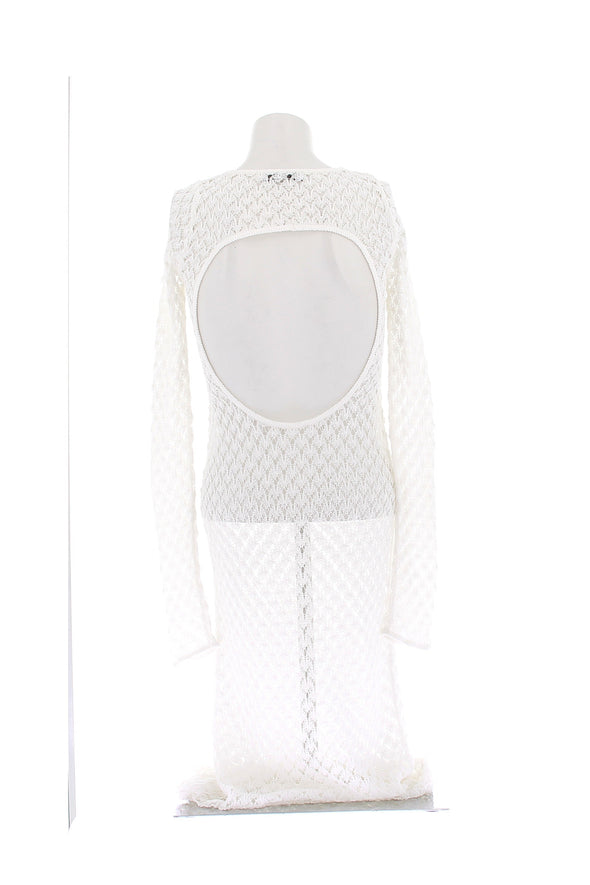 Robe en maille blanche