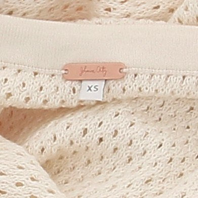 Robe en maille crème