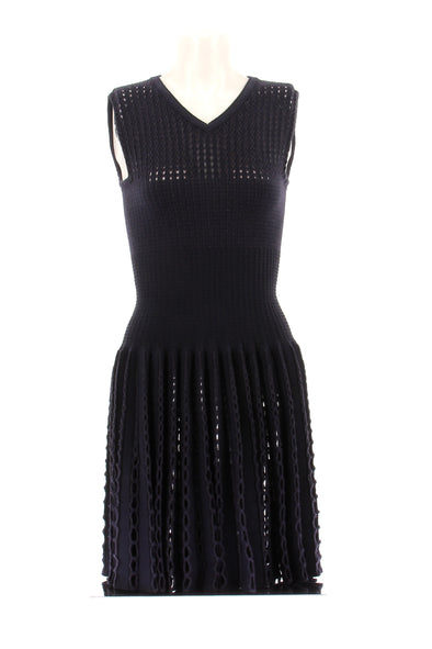 Robe en laine marine