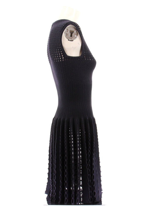 Robe en laine marine