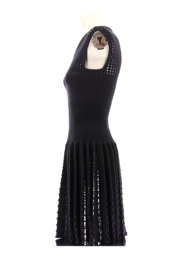 Robe en laine marine