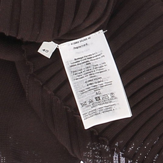 Robe en soie marron