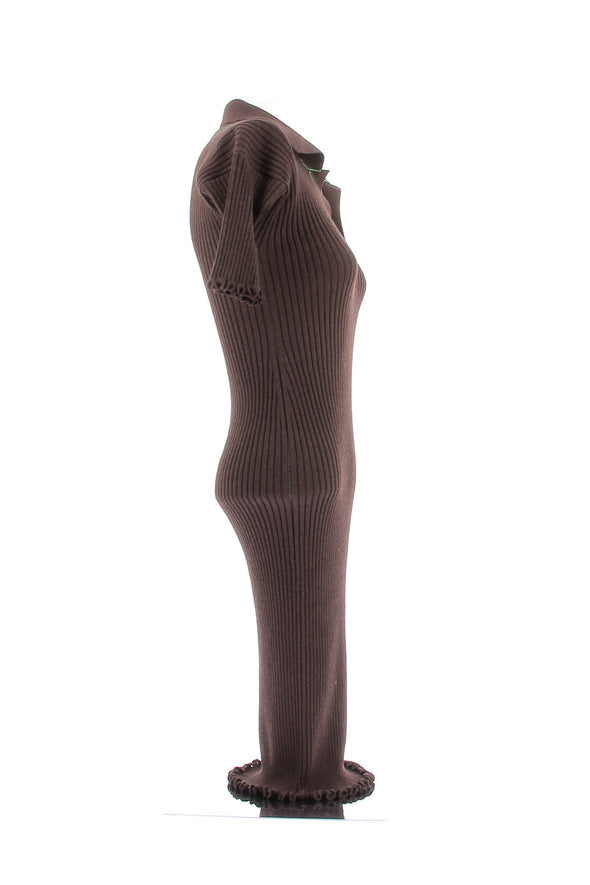 Robe en laine marron