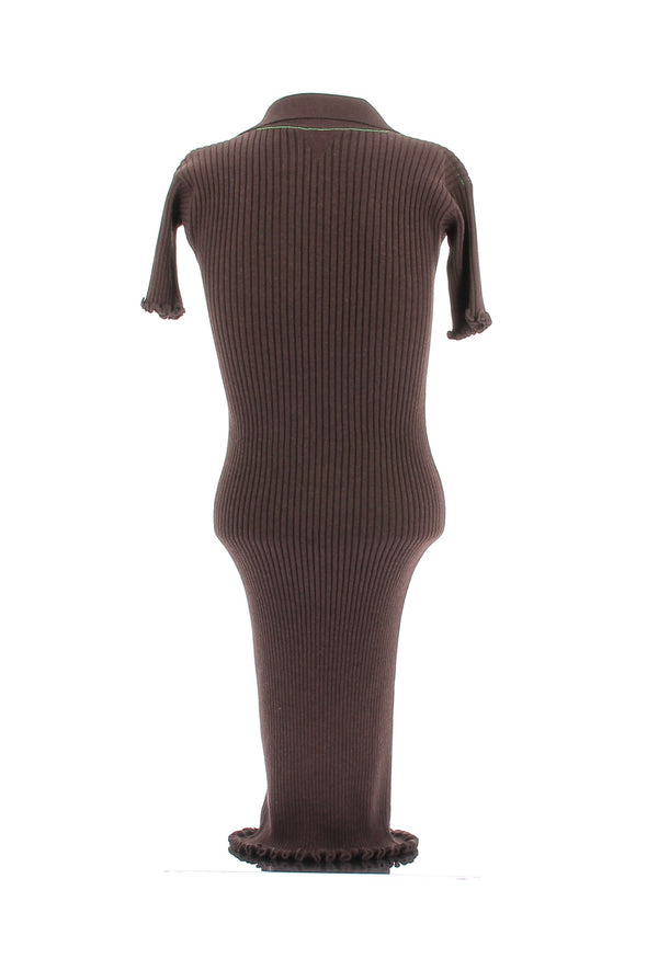 Robe en laine marron