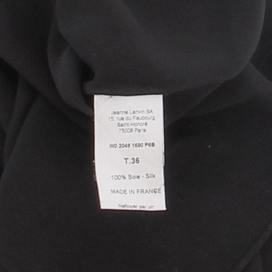 Robe en soie noire