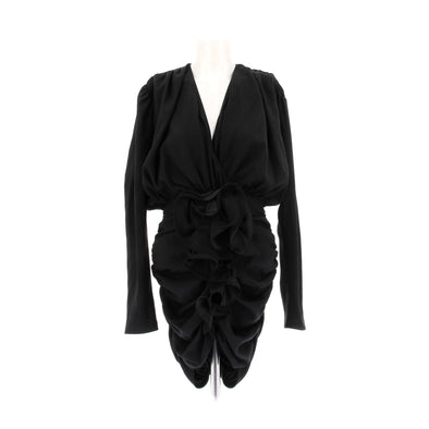 Robe en soie noire