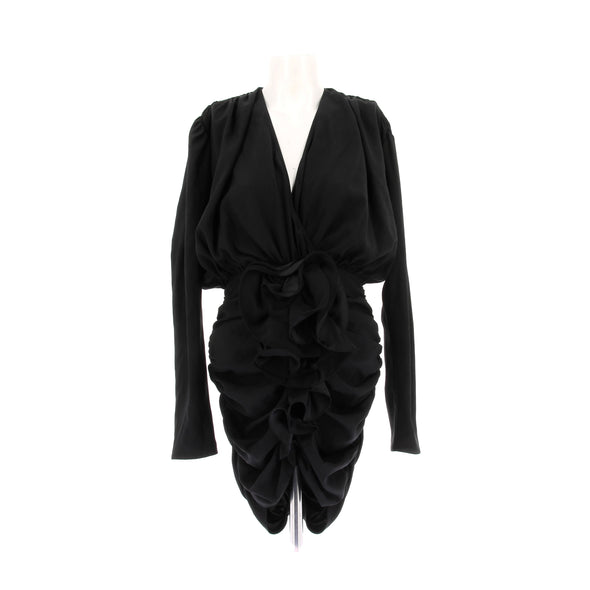 Robe en soie noire