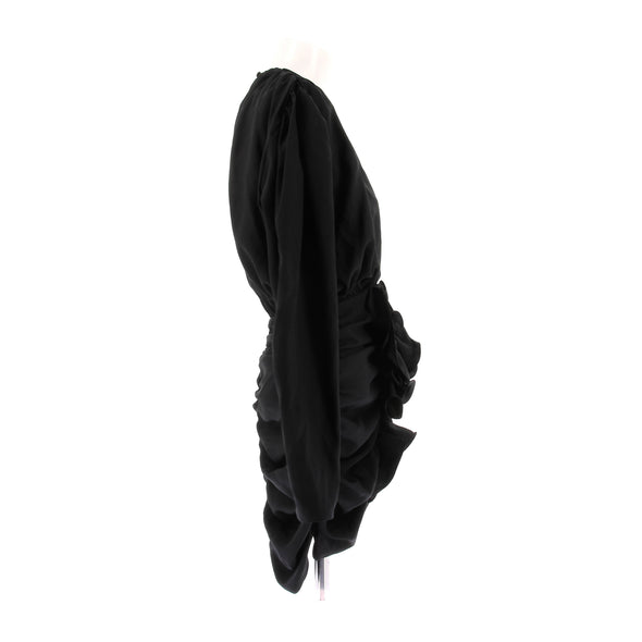 Robe en soie noire