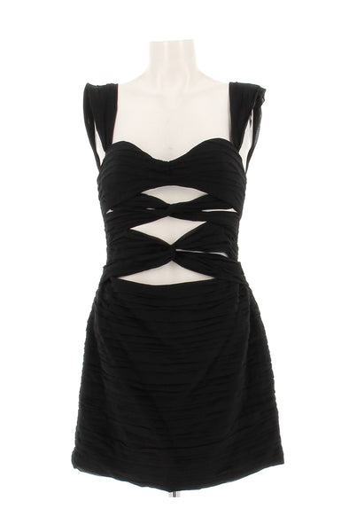 Robe en soie noire