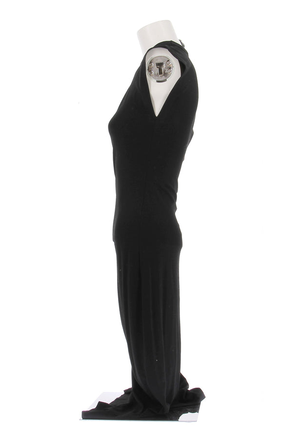 Robe asymétrique noire