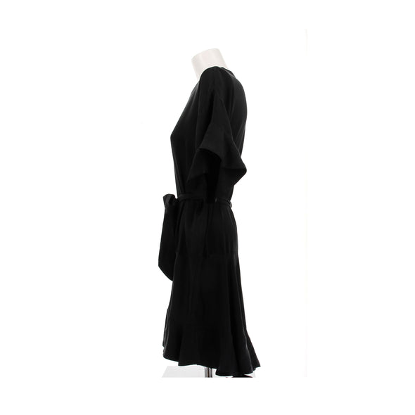 Robe en soie noire
