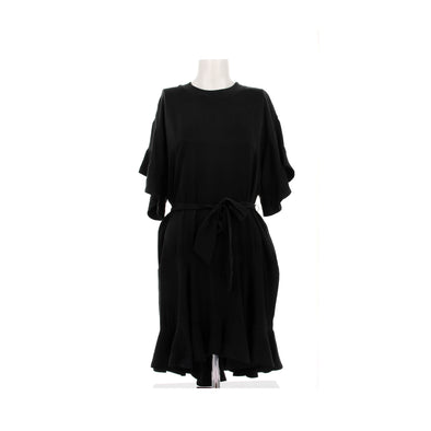 Robe en soie noire