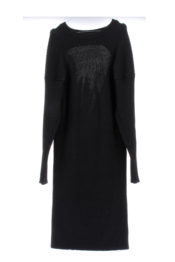 Robe en laine noire