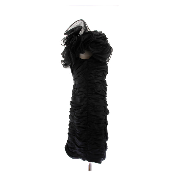 Robe en soie noire