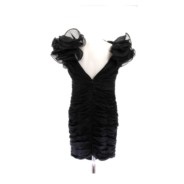 Robe en soie noire