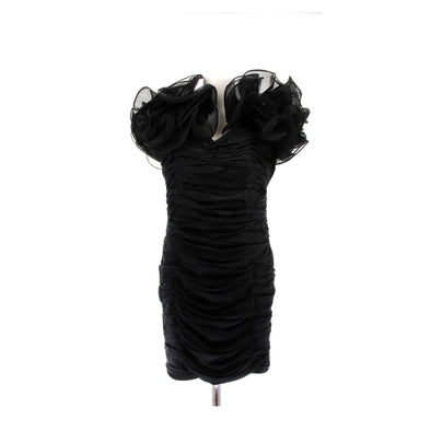 Robe en soie noire