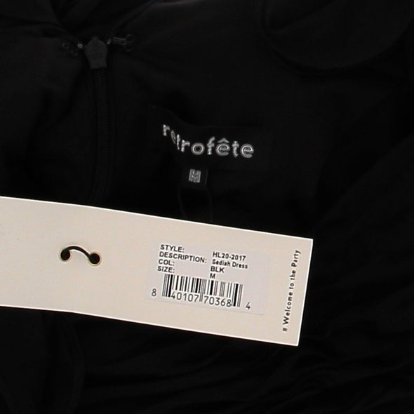 Robe en soie noire