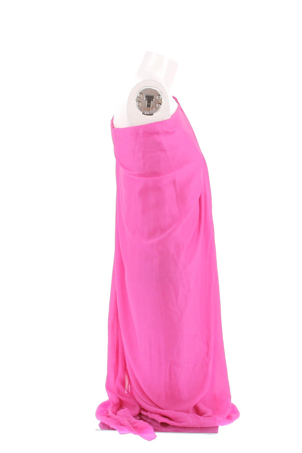 Robe en soie rose