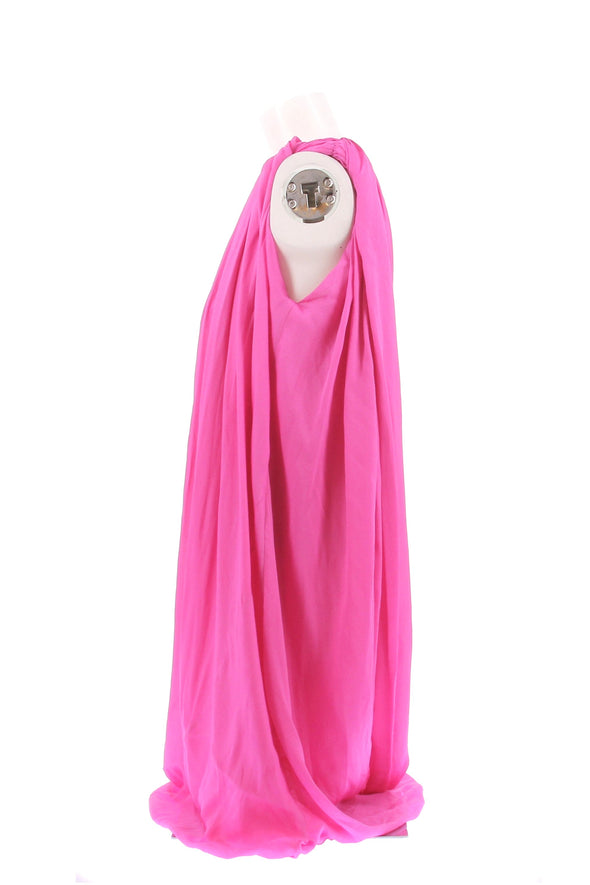 Robe en soie rose