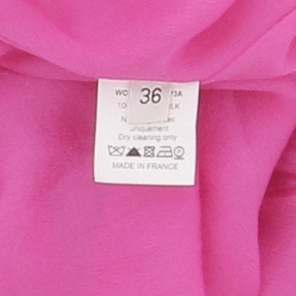 Robe en soie rose