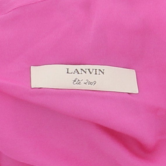 Robe en soie rose