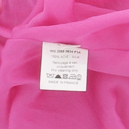 Robe en soie rose