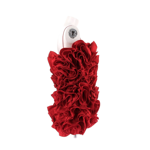 Robe ébouriffée rouge