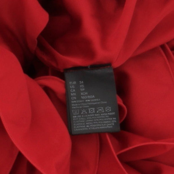 Robe ébouriffée rouge