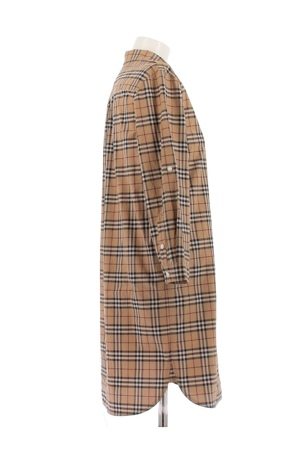Robe tartan beige