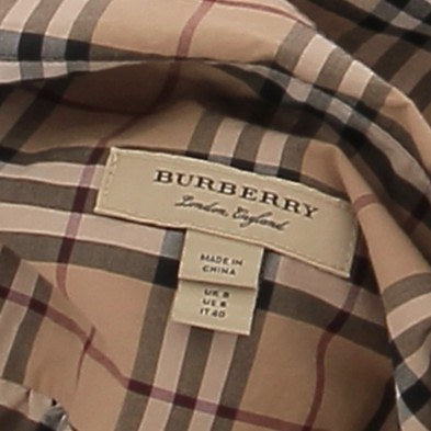 Robe tartan beige