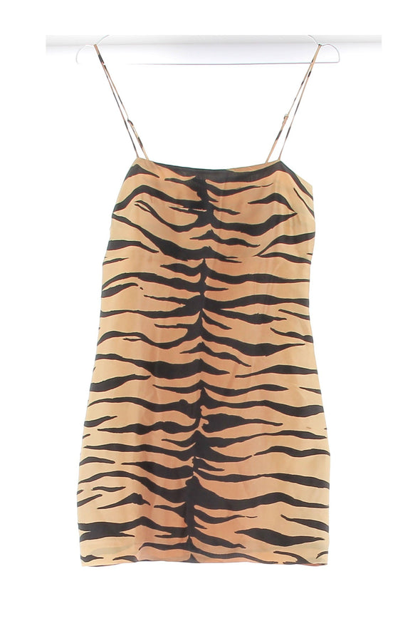 Robe en soie imprimée