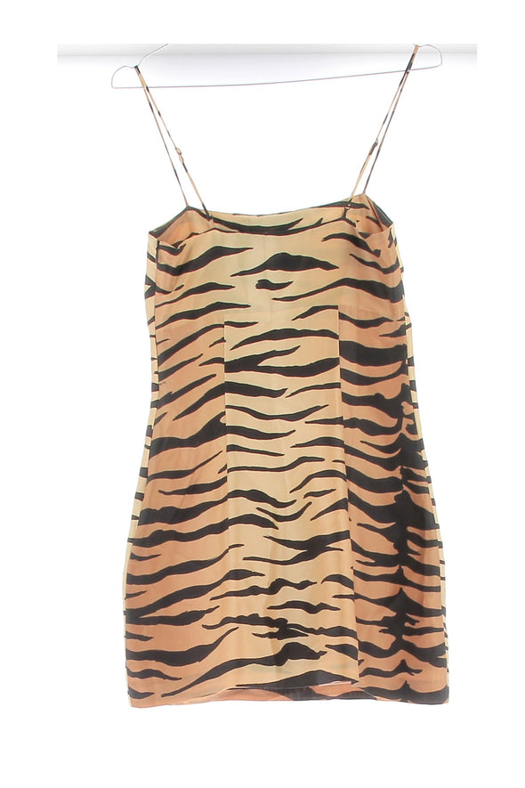 Robe en soie imprimée