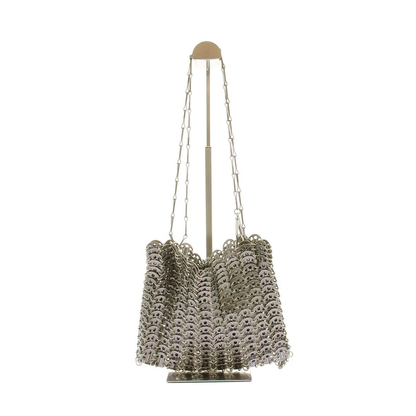 Sac porté épaule argenté "1969"