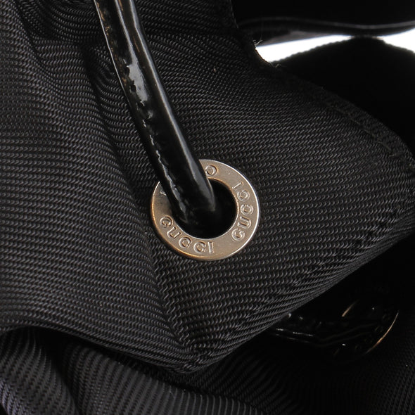 Sac à dos "Vintage Bamboo" en cuir verni