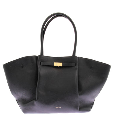 Sac en cuir grainé noir "The New York"