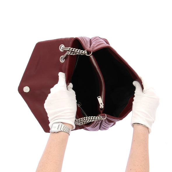 Sac à bandoulière bordeaux "Loulou"